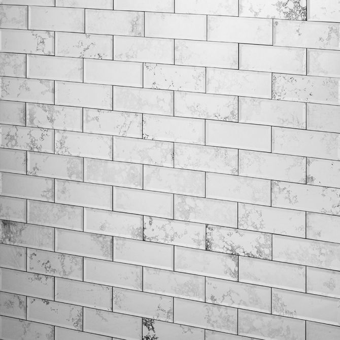 Mirrored Vintage Effect Rectangle Wall Tiles Pack-view4