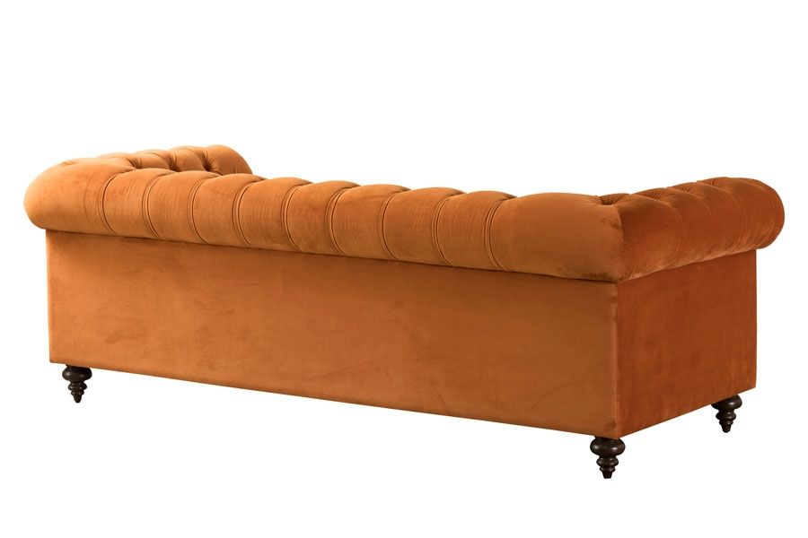 Monty Three Seat Sofa - Pumpkin - Image #0