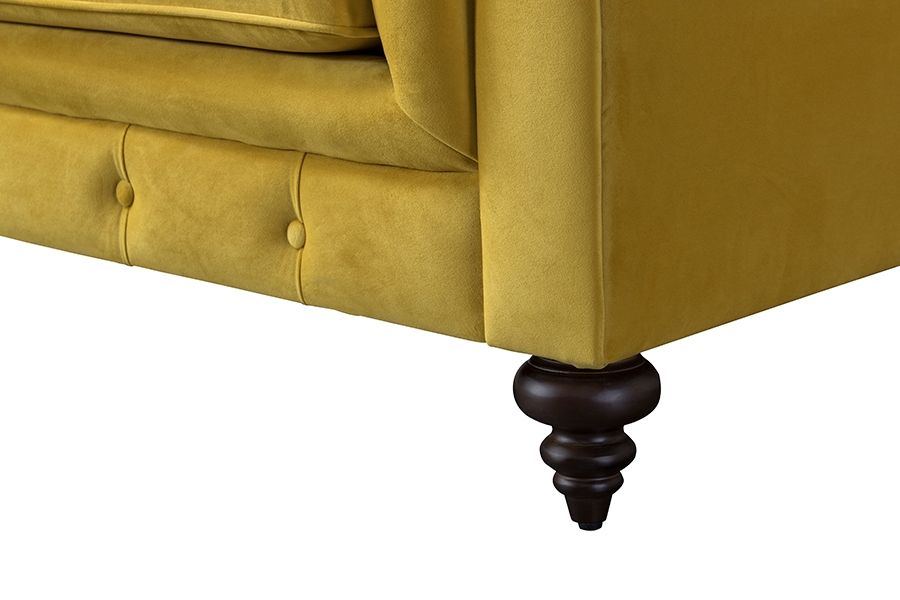 Monty Two Seat Sofa - Mustard - Image #0