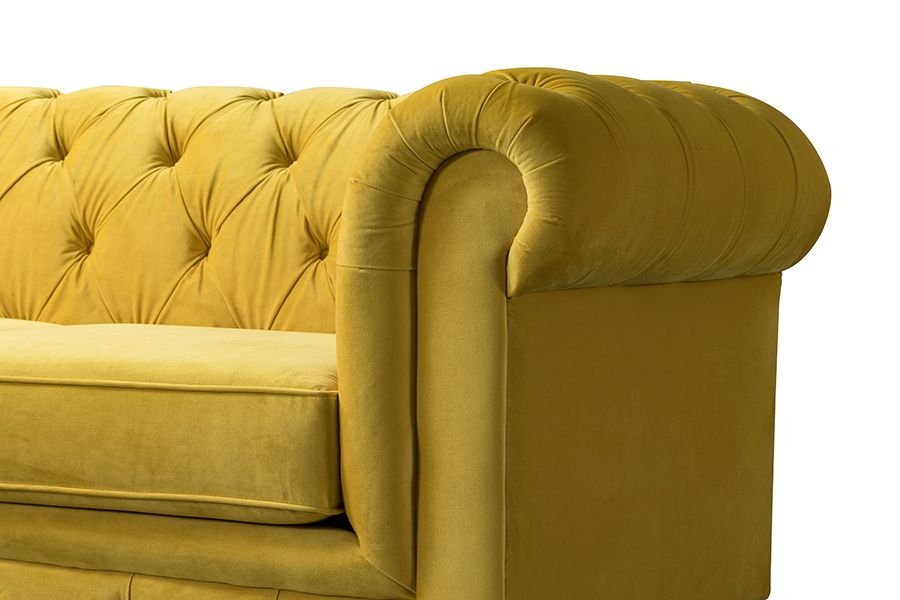 Monty Two Seat Sofa - Mustard - Image #0