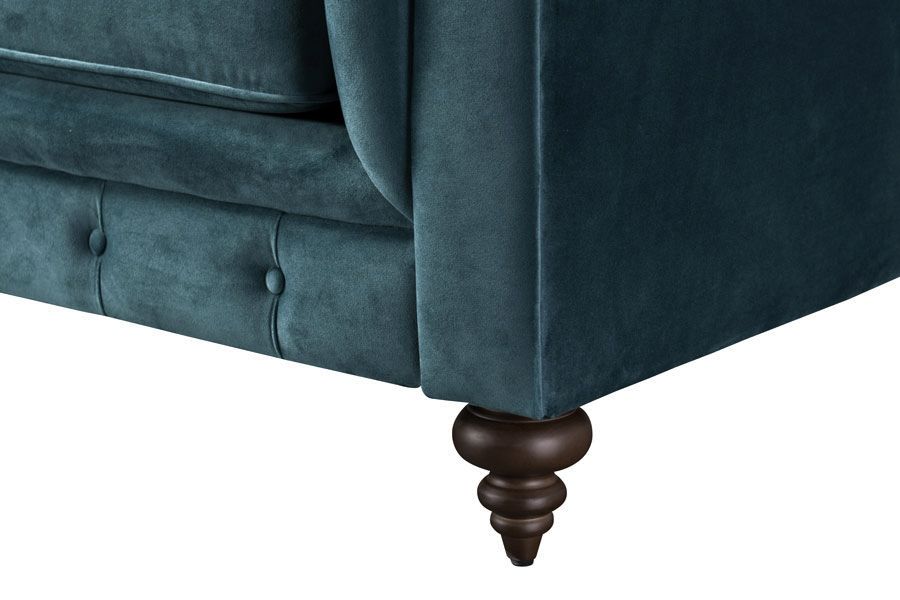 Monty 3-Sitzer Sofa - Pfauenblau-view5