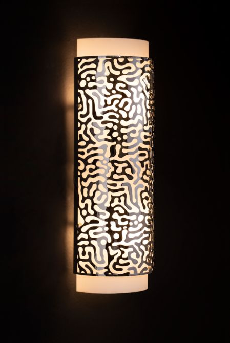 Moray Lampe murale en chrome-view3