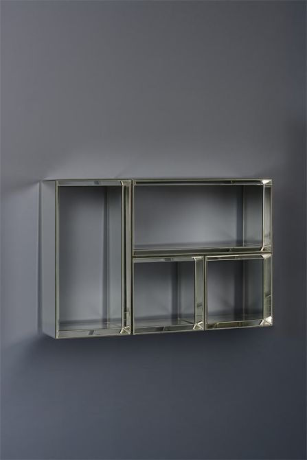 Uno - Mirrored Square Wall Shelf  - Image #0