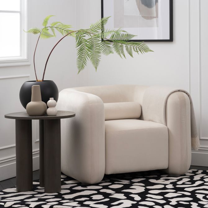 Munich Fauteuil  – Craie-view2