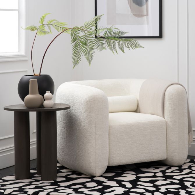 Munich Poltrona - Ciniglia Avorio-view2