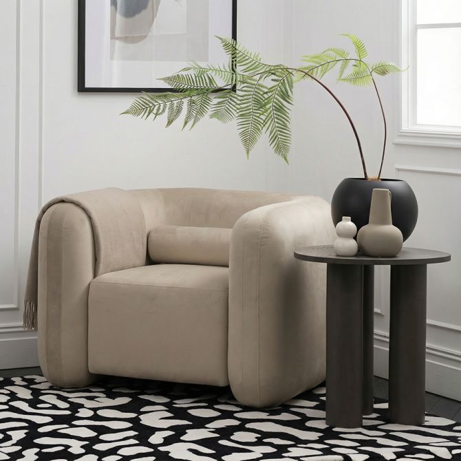 Munich Sessel – Taupe -view2