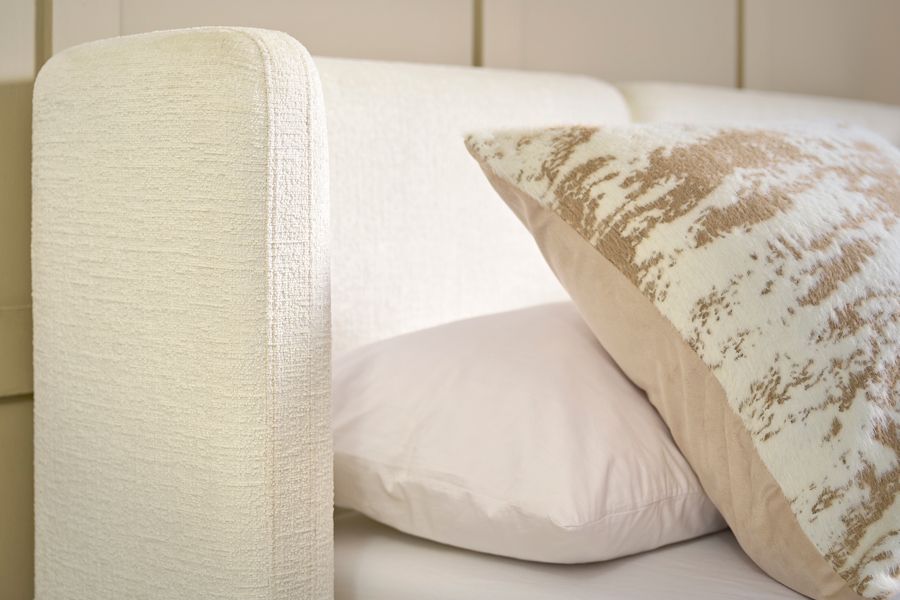 Munich Säng med Förvaring – Ivory Chenille-view4