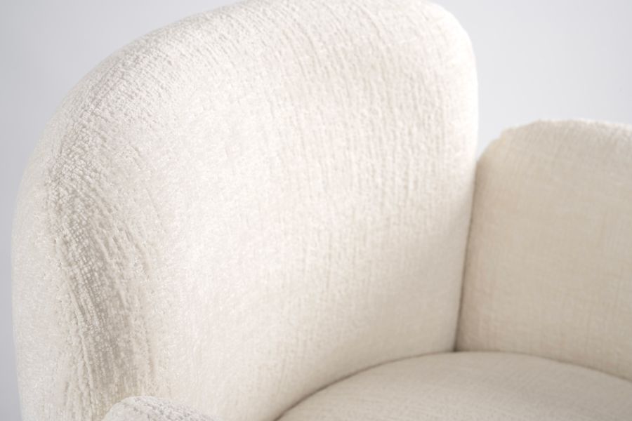 Munich Eetkamerstoel Ivoor Chenille-view4