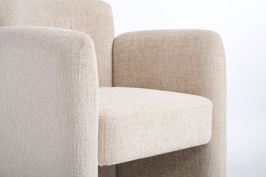 Munich Chaise de salle à manger – Taupe Clair Chenille-view2