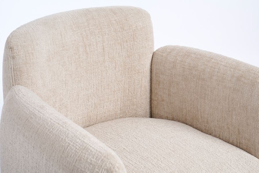 Munich Chaise de salle à manger – Taupe Clair Chenille-view4