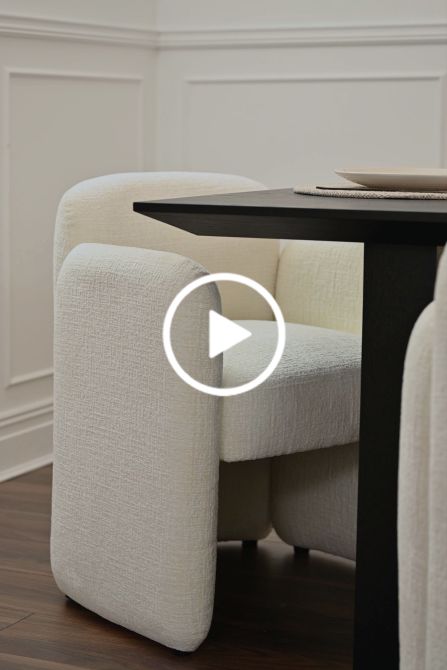 Munich Eetkamerstoel Ivoor Chenille-view6