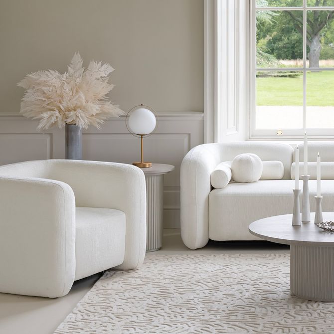 Munich Fauteuil  – Craie-view3