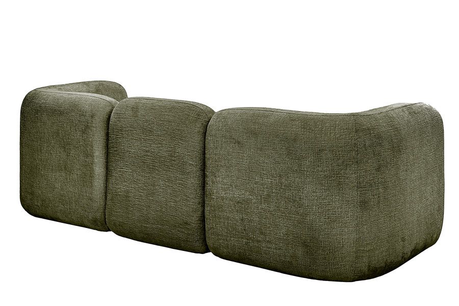 Munich Three Seat Sofa - Forest Green-view3