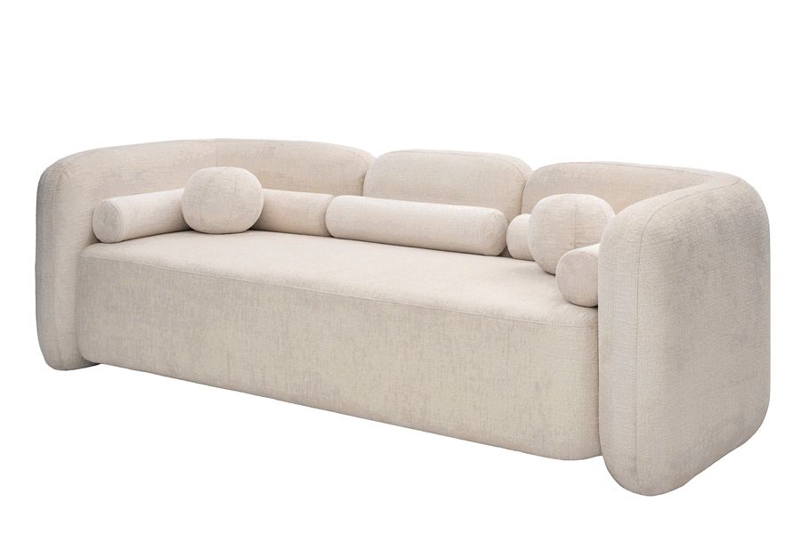 Munich Three Seat Sofa - Light Taupe-view2