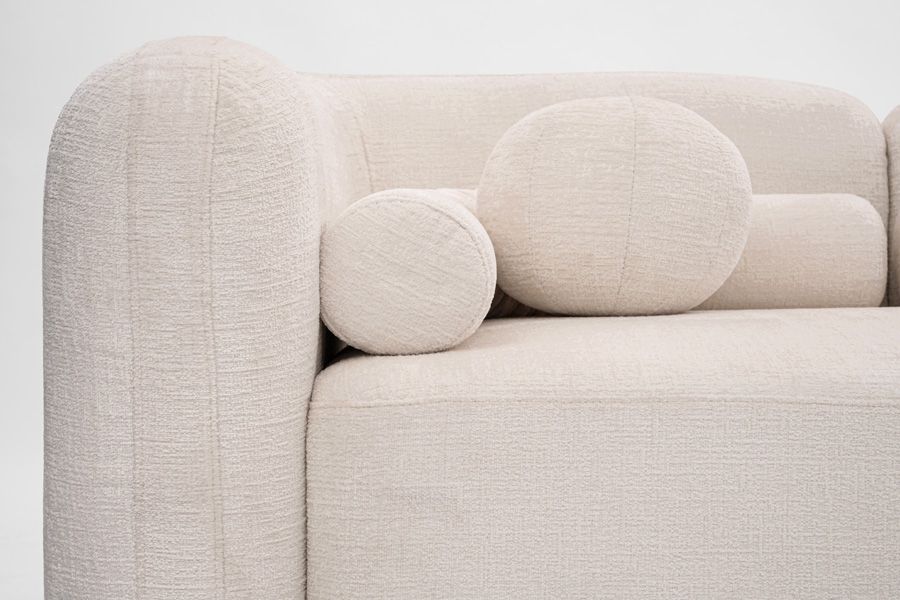 Munich Three Seat Sofa - Light Taupe-view6