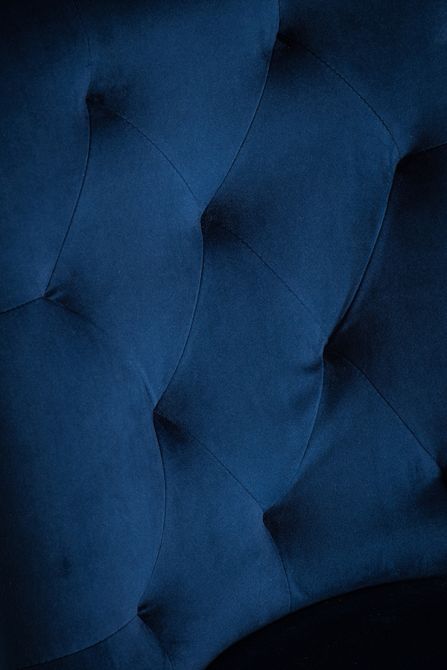 Chaise de salle à manger Torino avec anneau au dos - Encre bleu - Image #0