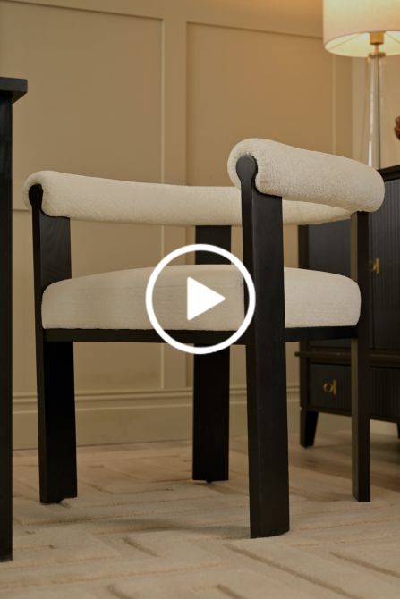 Nyx Dining Chair – Ivory Chenille-view3