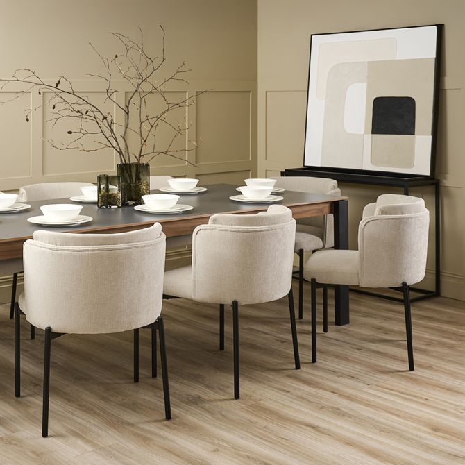 Odeon Dining Chair – Parchment-view2