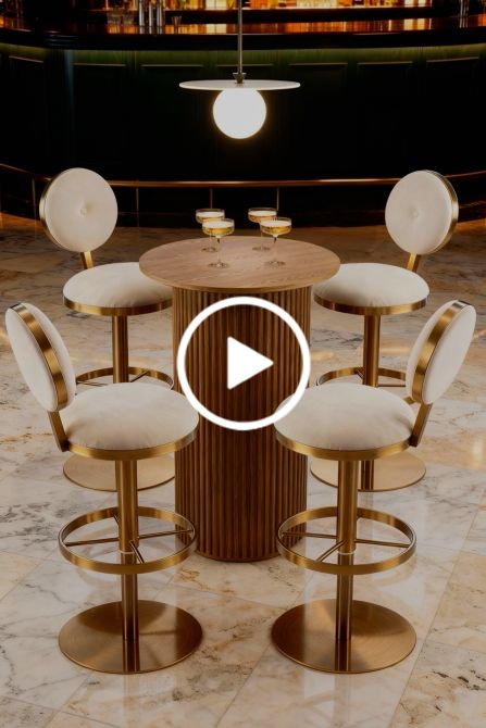 Ophelia Chestnut Bar Table -view3