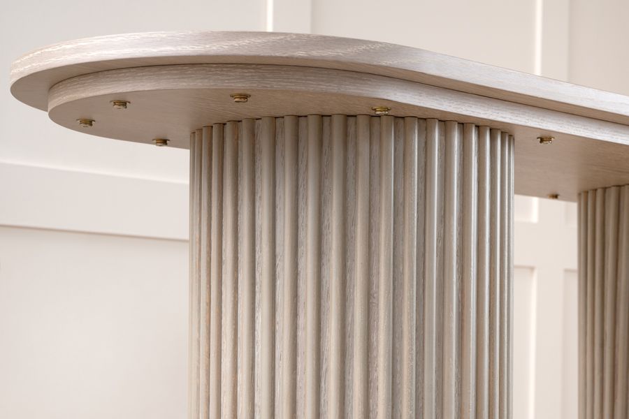 Ophelia Washed Grey Oak Console Table-view6