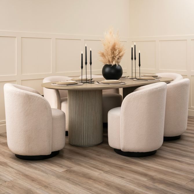 Ophelia Tavolo da pranzo - Rovere fumo chiaro-view3