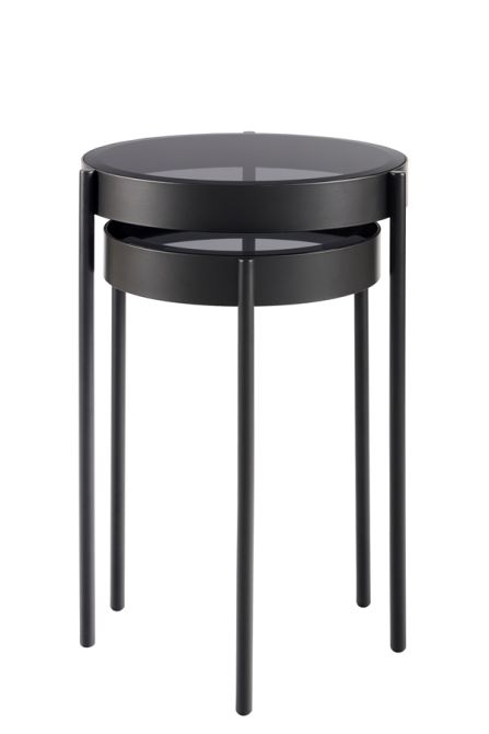 Orion Set Bijzettafeltjes Zwart-view4