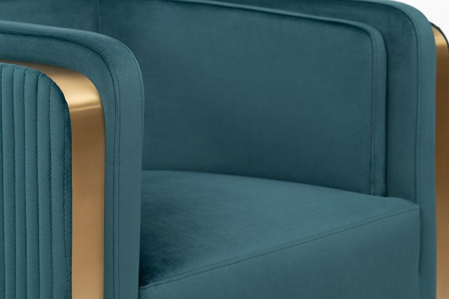 Ozman Lounge Fauteuil Pauw Blauw-view5