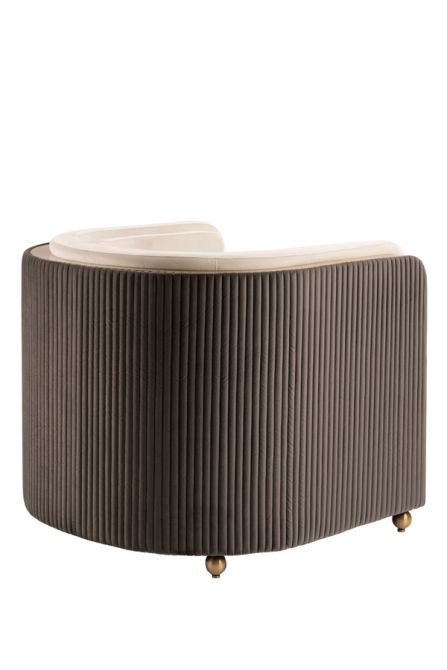  Ozman Lounge Fauteuil Krijtwit/Mink-view3