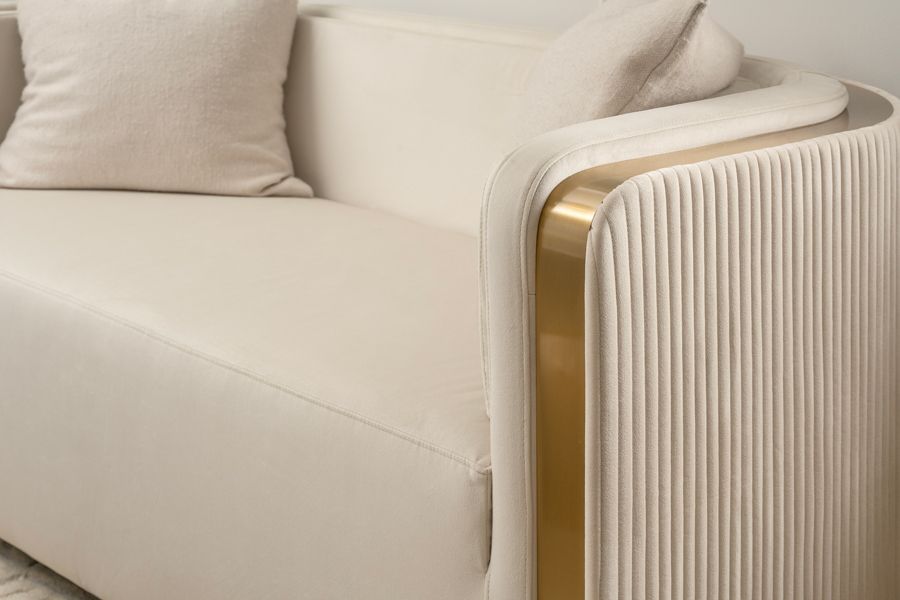 Ozman Canapé 2 places – Craie-view5