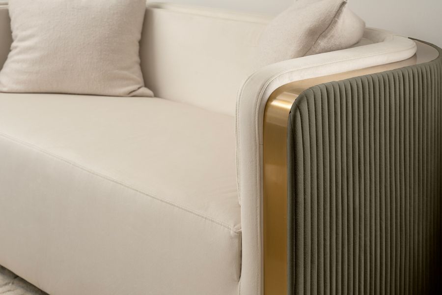 Ozman 2-sitssoffa – Chalk/Mink-view4