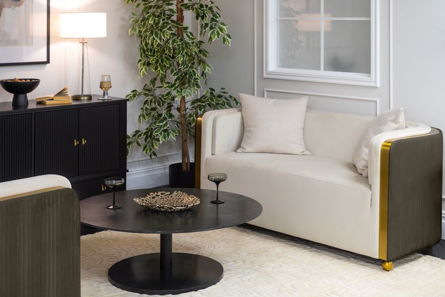 Ozman 2-sitssoffa – Chalk/Mink-view2