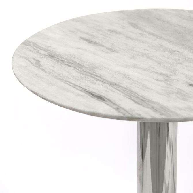 Parker - mesa auxiliar plateada -view4