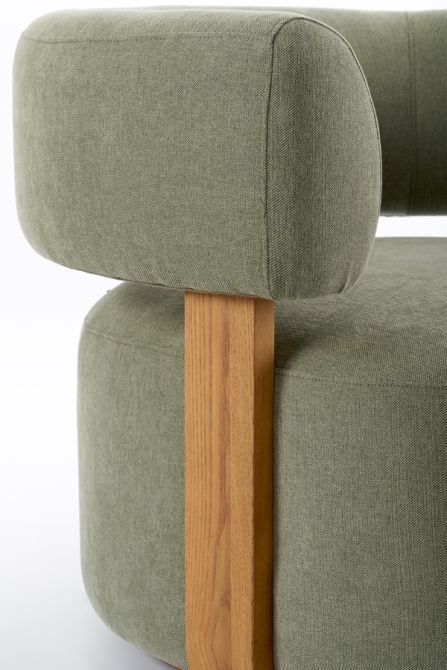Pax Accentstol Sage Green – Chestnut-view7