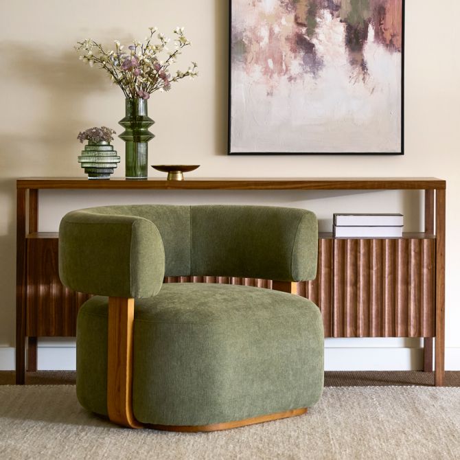 Pax Accentstol Sage Green – Chestnut-view3