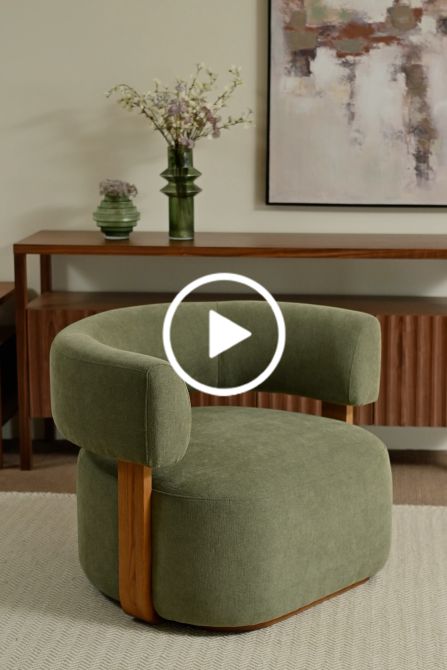 Pax Accentstol Sage Green – Chestnut-view5