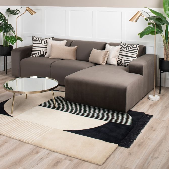 Pebble Ecksofa Rechtsseitg - Karbongrau-view2