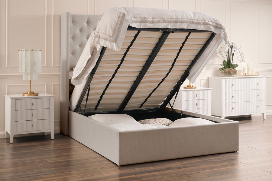 Pembroke Säng med Förvaring - Dove Grey-view2