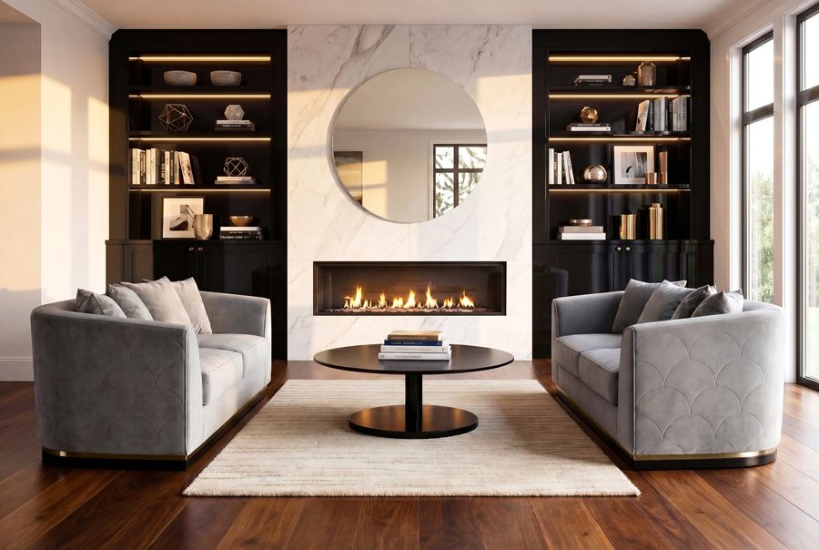 Pino 2-sitssoffa - Dove Grey - Sockel i Mässing-view2