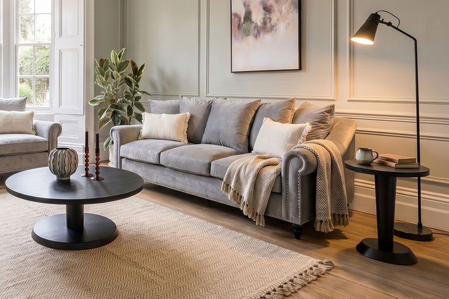 Portman Divano a tre posti - Grigio tortora-view2