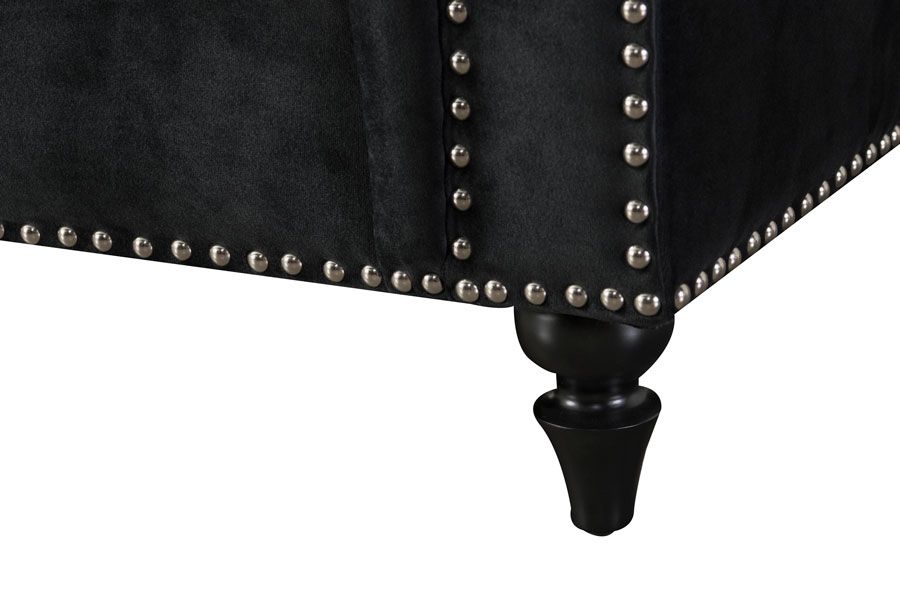 Portman Canapé 3 places - Noir-view6