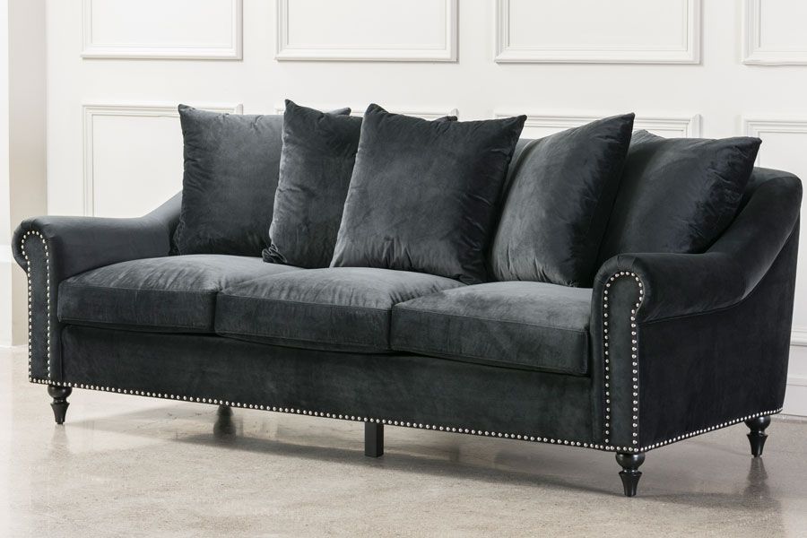 Portman Canapé 3 places - Noir-view3