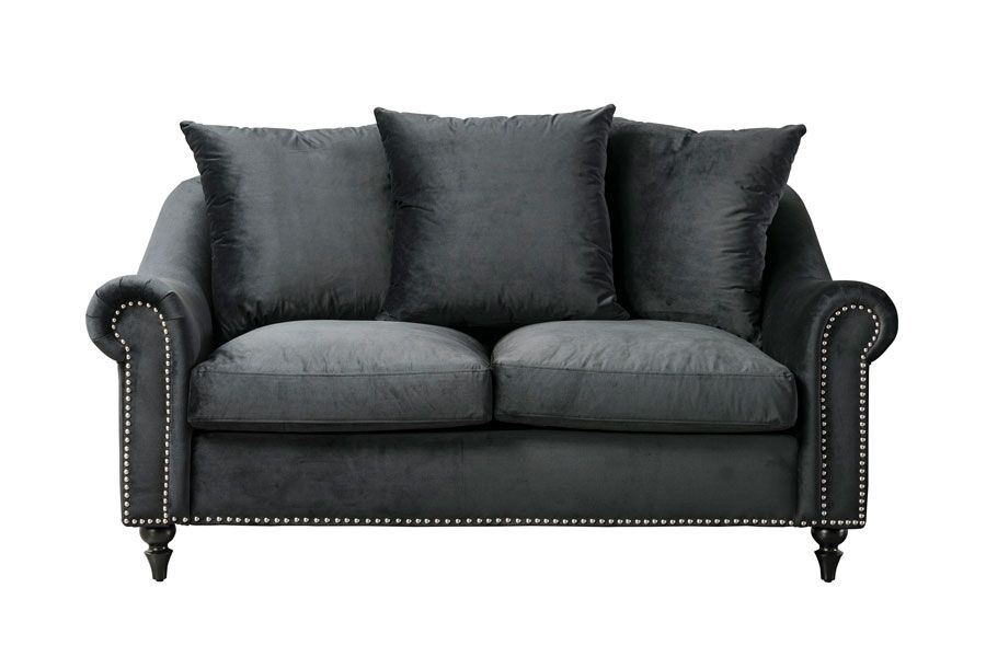 Portman Two Seat Sofa - Black - Image #0