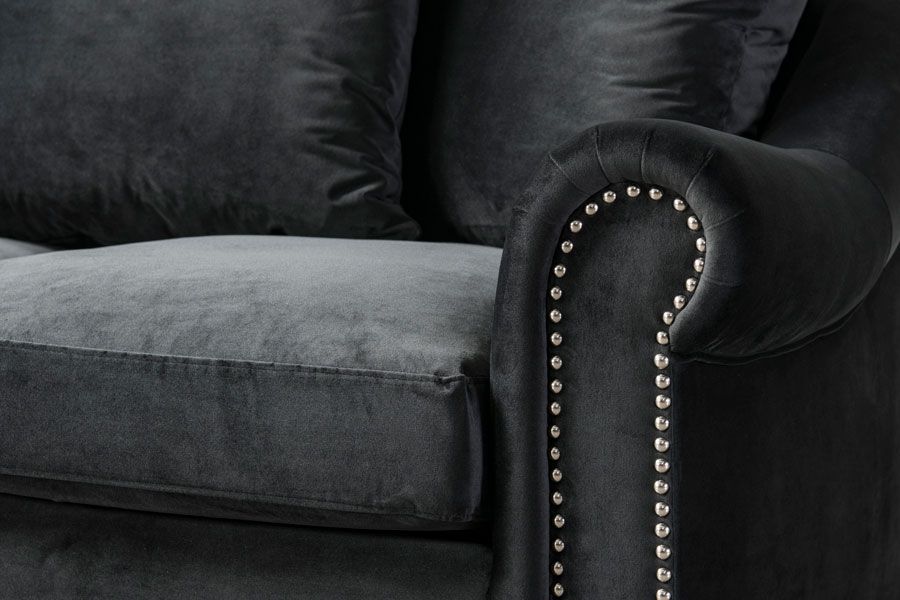 Portman Two Seat Sofa - Black - Image #0