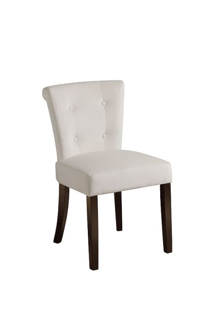 Positano Dining Chair with Back Ring / Walnut legs- Cream - Image #0