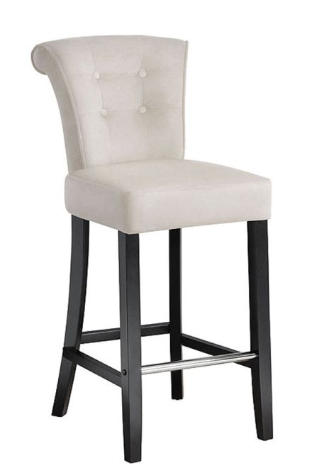 Positano Bar stool with Back Ring - Cream - Image #0