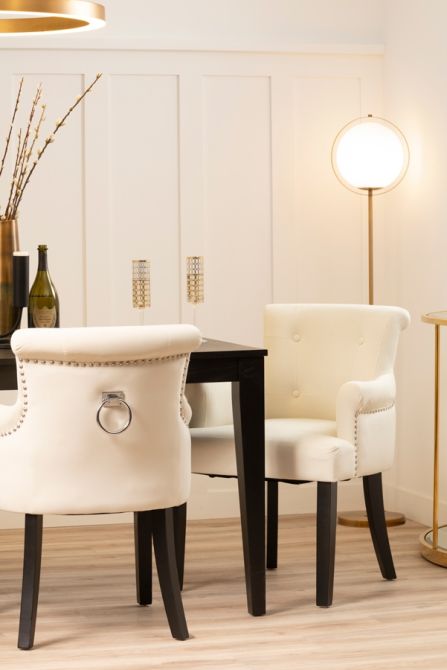 Positano Carver Chair with Back Ring - Cream - Image #0