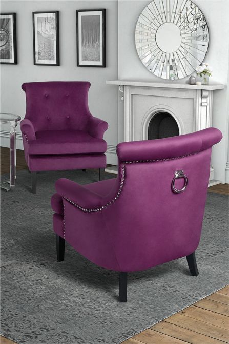 Positano Lounge-Sessel in Maulbeer - Bild #0