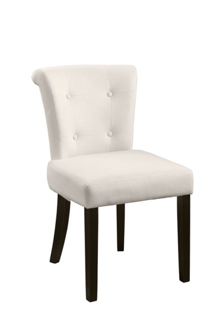Positano Dining Chair with Back Ring / Black legs- Cream - Image #0
