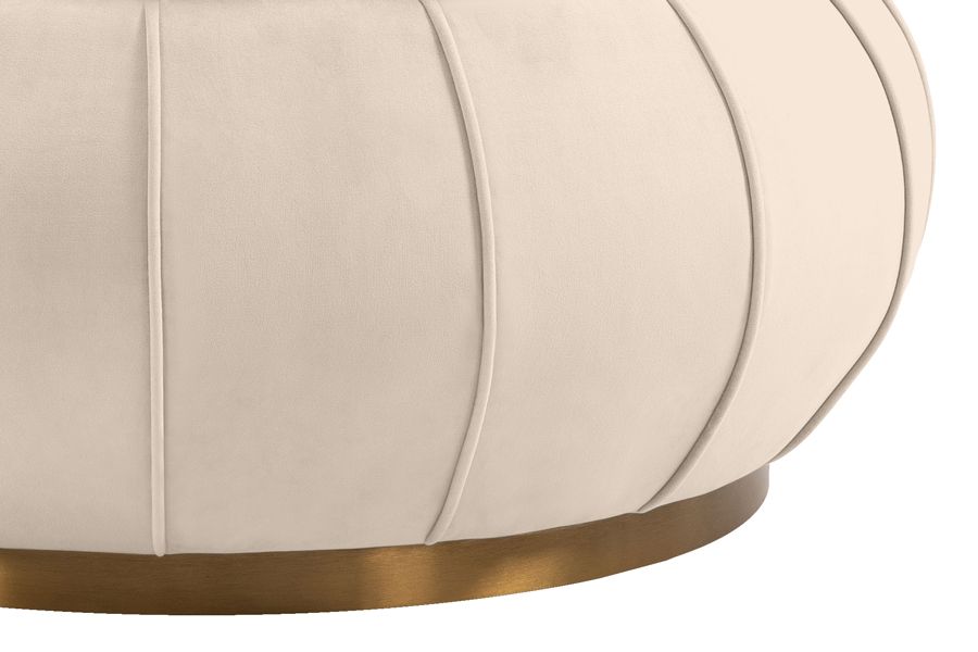 Pumpkin Aufbewahrung Ottomane - Kreideweiß - Basis Messing-view5