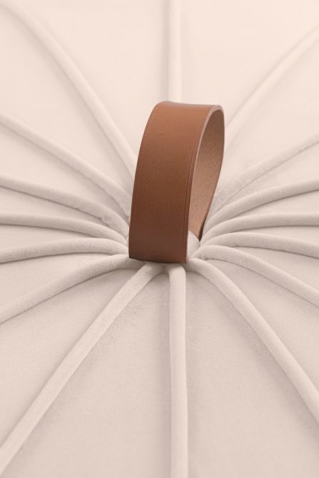 Pumpkin Aufbewahrung Ottomane - Kreideweiß - Basis Messing-view6